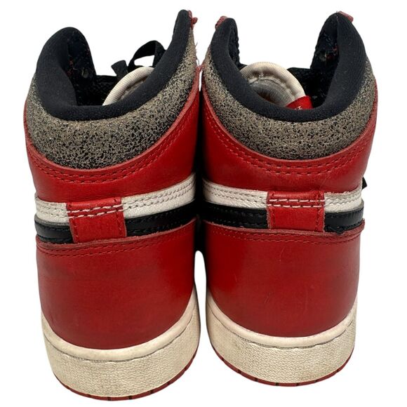 Nike Jordan 1 Retro High OG Chicago Lost Found Shoes FD1437-612 Boys 3.5Y Red - Picture 4 of 9